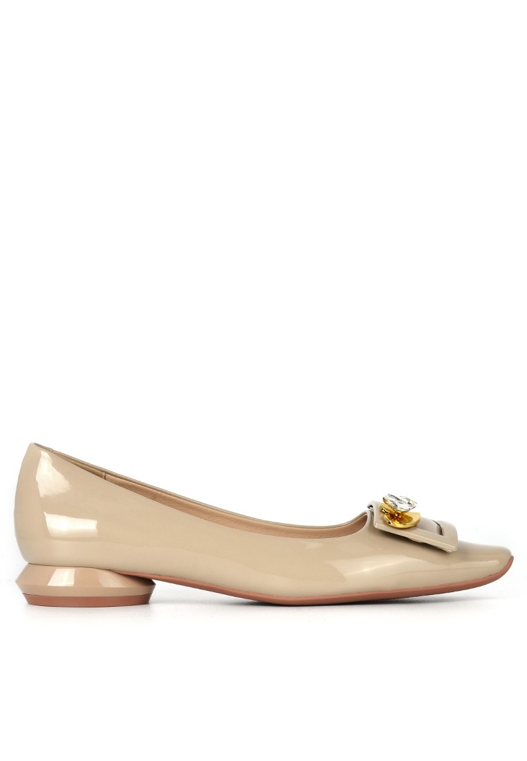 Square Rhinestone Flat Shoes XJ7318-20