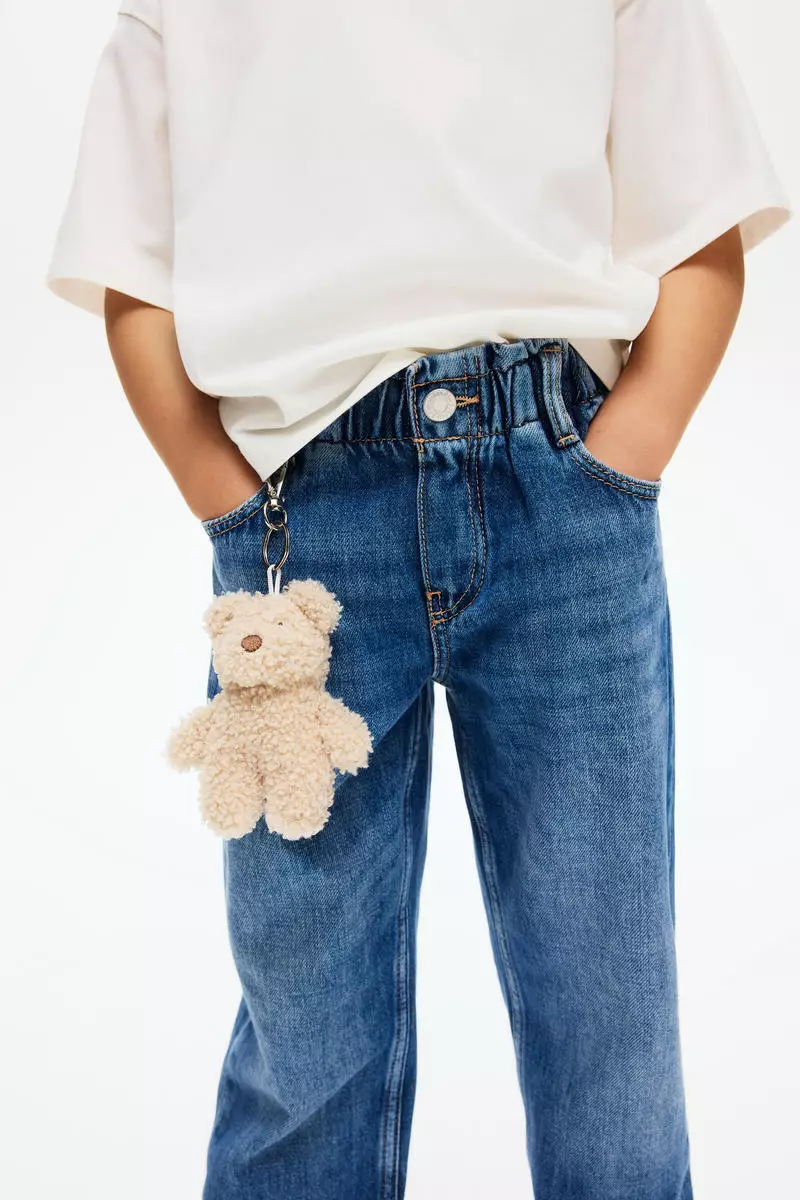 Relaxed paper bag jeans