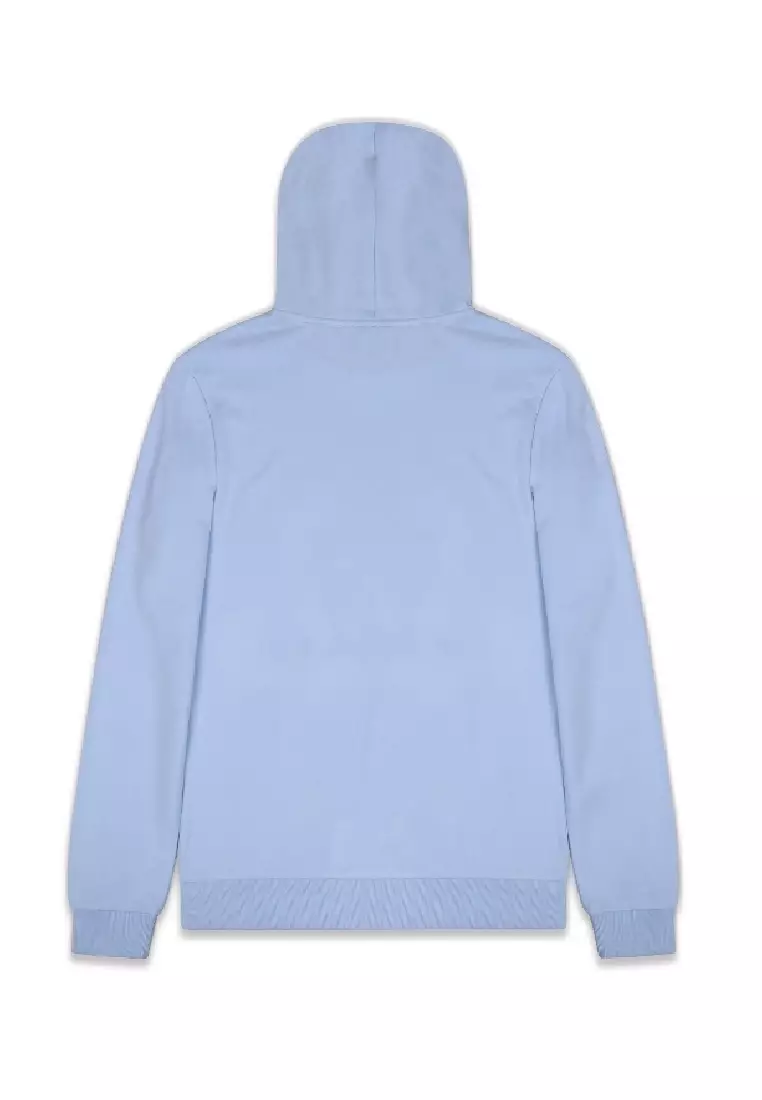 White and light hot sale blue hoodie