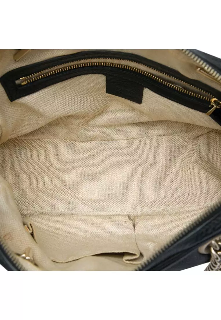 Pre-Loved Gucci Leather Soho Chain Zip Shoulder Bag
