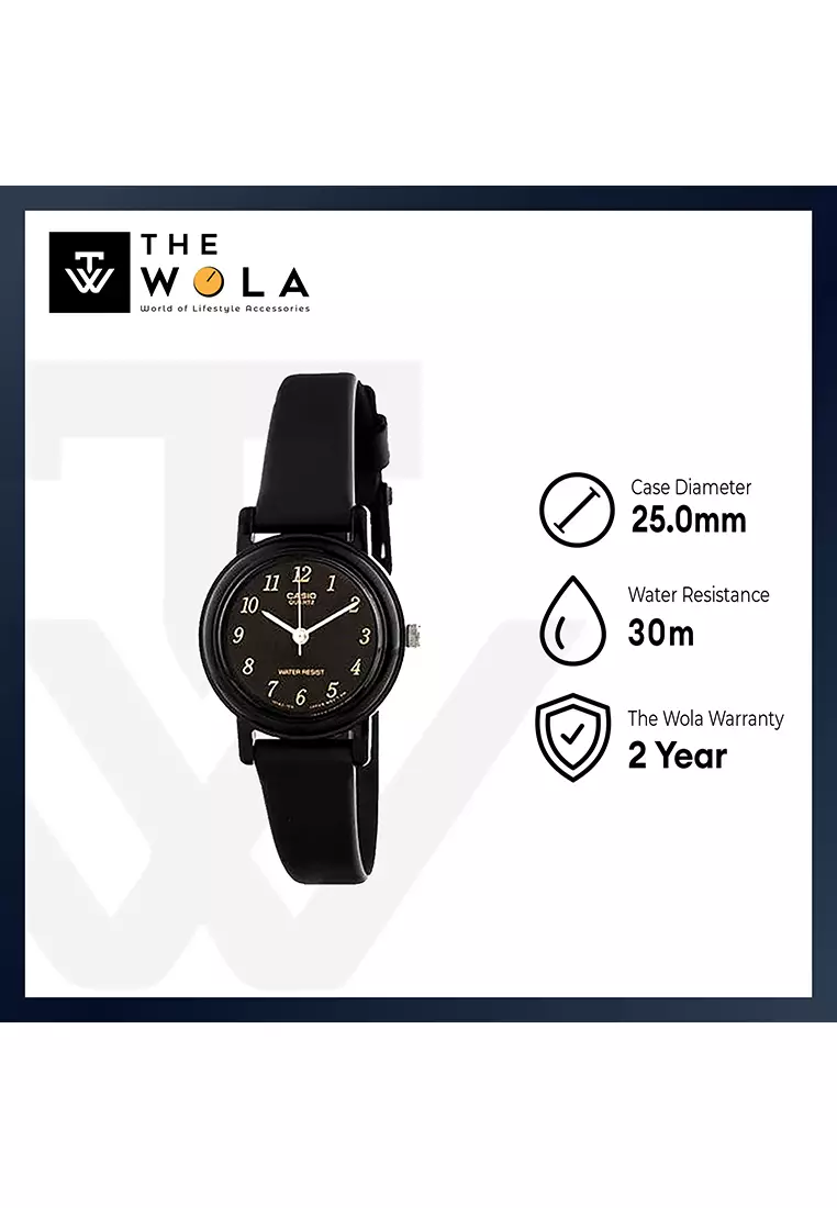 Women's Analog Watch LQ-139AMV-1L Black Resin Band Ladies Watch