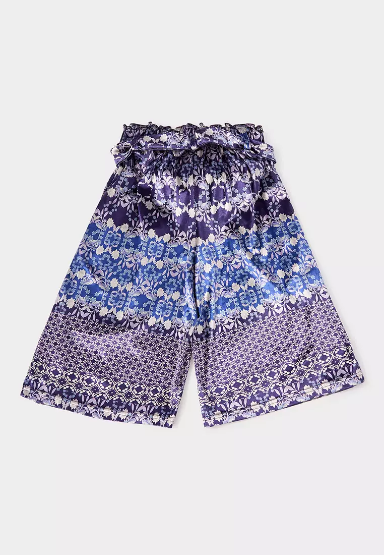 Samira 印花天鵝絨裙褲