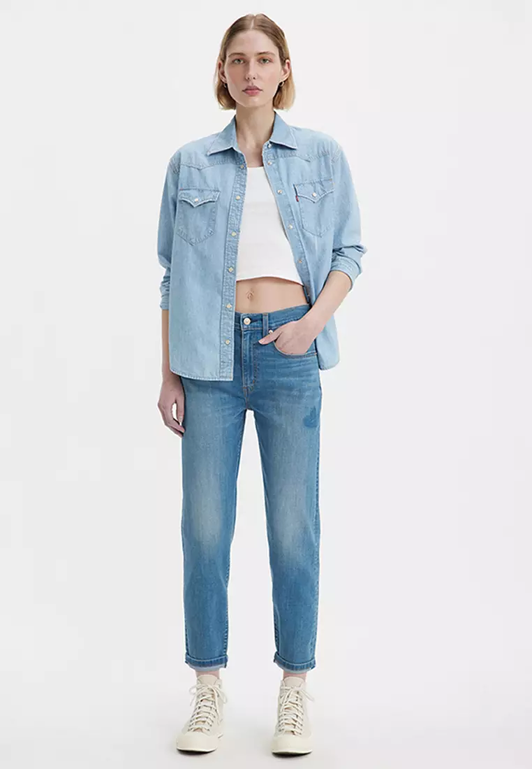 Levi's® 高腰男友 Boyfriend 牛仔褲 | 女裝