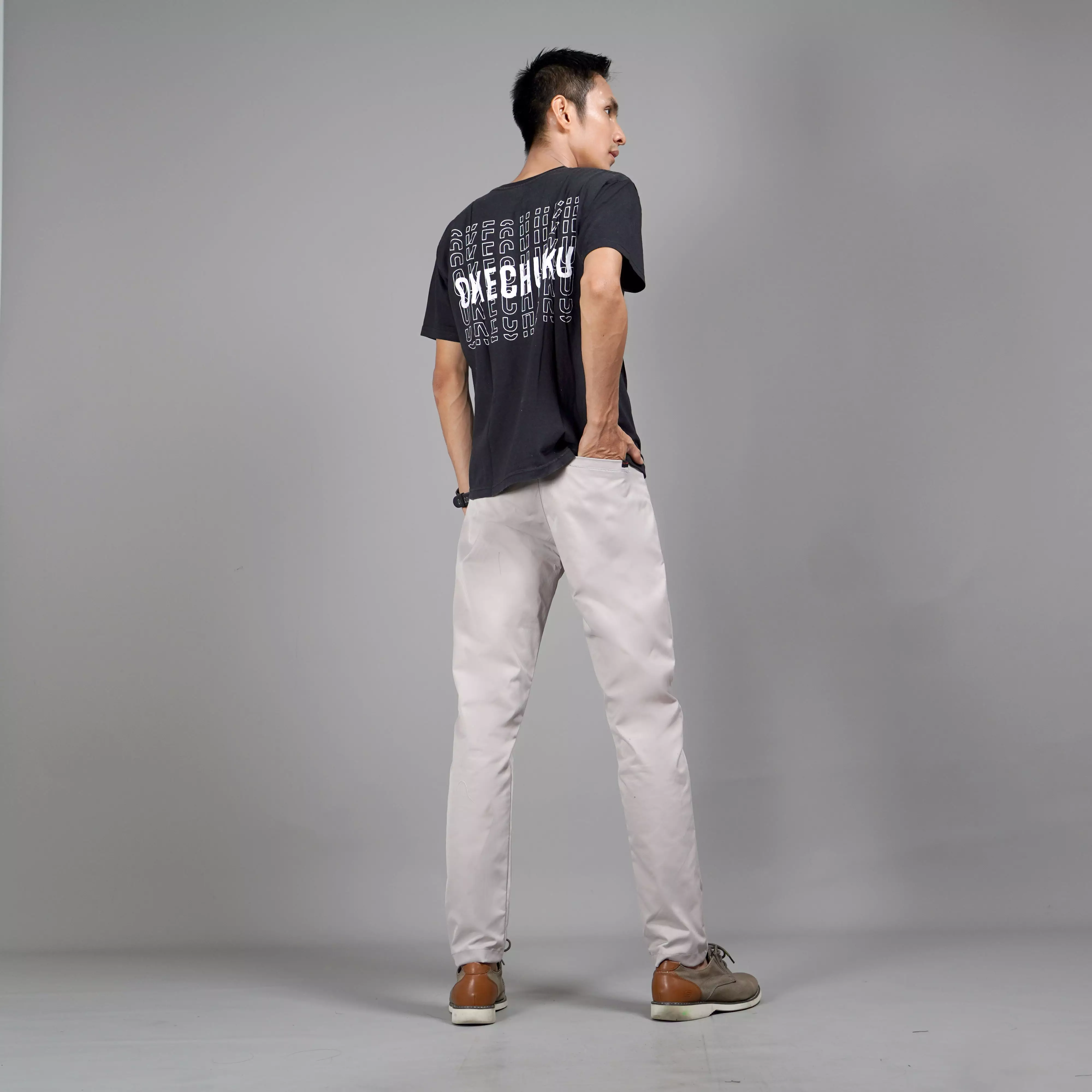  JEFAN Celana Panjang Pria Celana Chinos Pria Reguler Fit - BEIGE