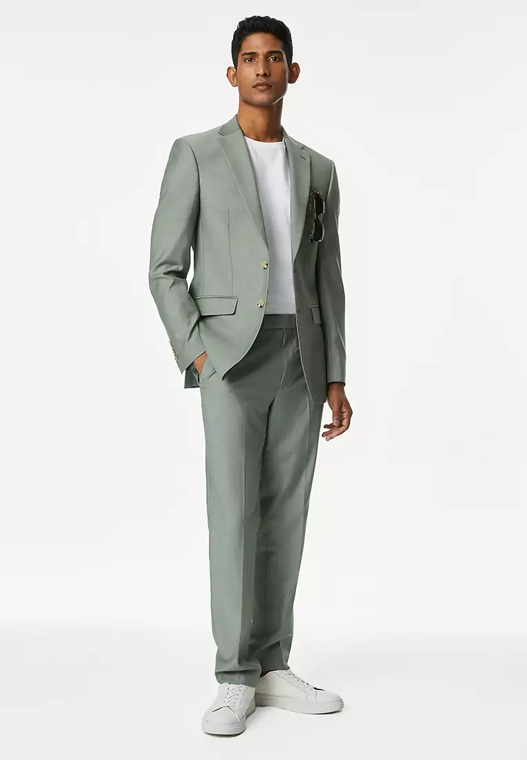 Slim Fit Stretch Suit Trousers