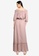 FabAlley pink Smocked Waist Off Shoulder Dress 38E8FAA8E9BFF7GS_2