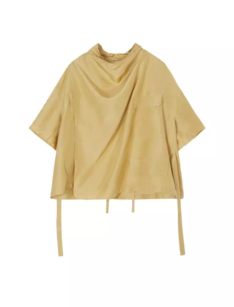 JNBY Women's Silk 3/4-Sleeve Loose Top