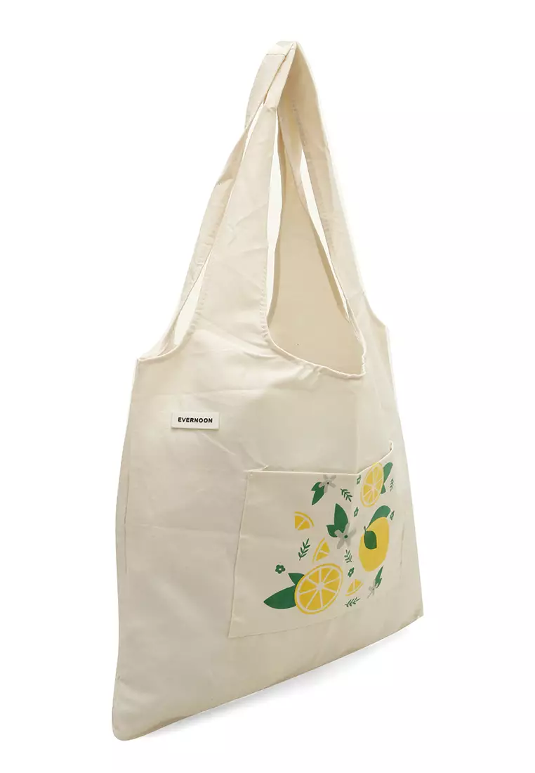 Jesika ToteBag Motif Grafik Made of High Quality Material - Lemon