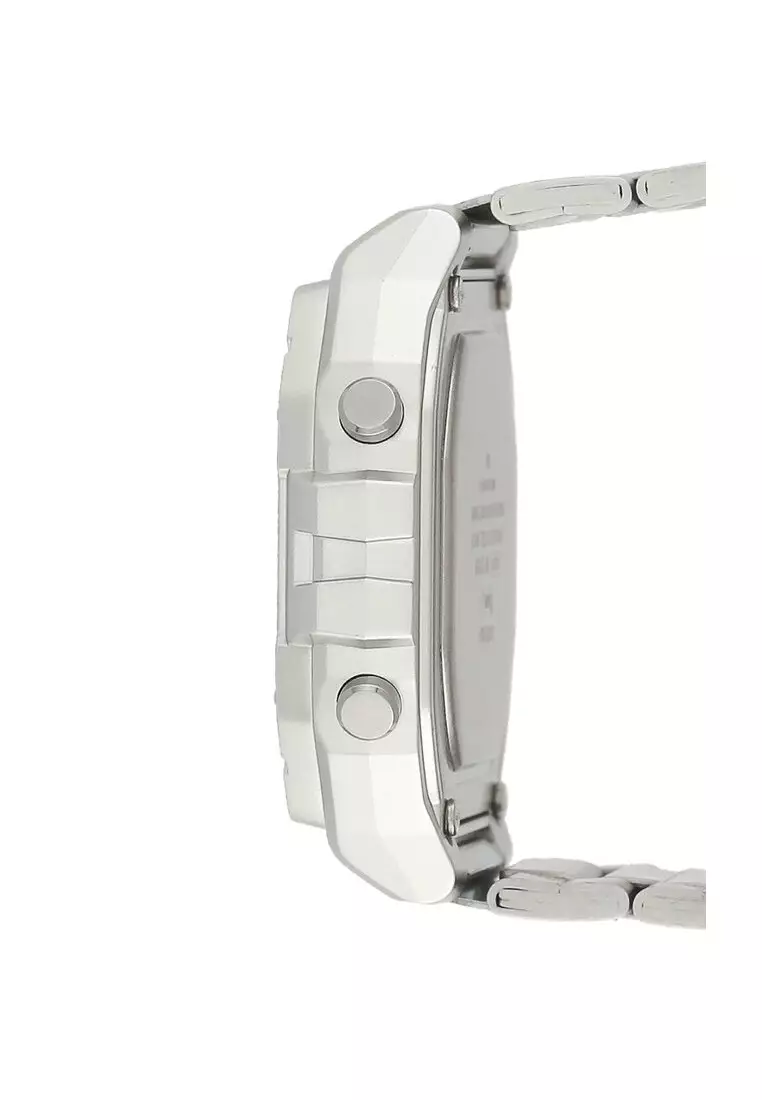 Casio Jam Tangan Pria - Silver Black - Stainless Steel - W-218HD-1AVDF
