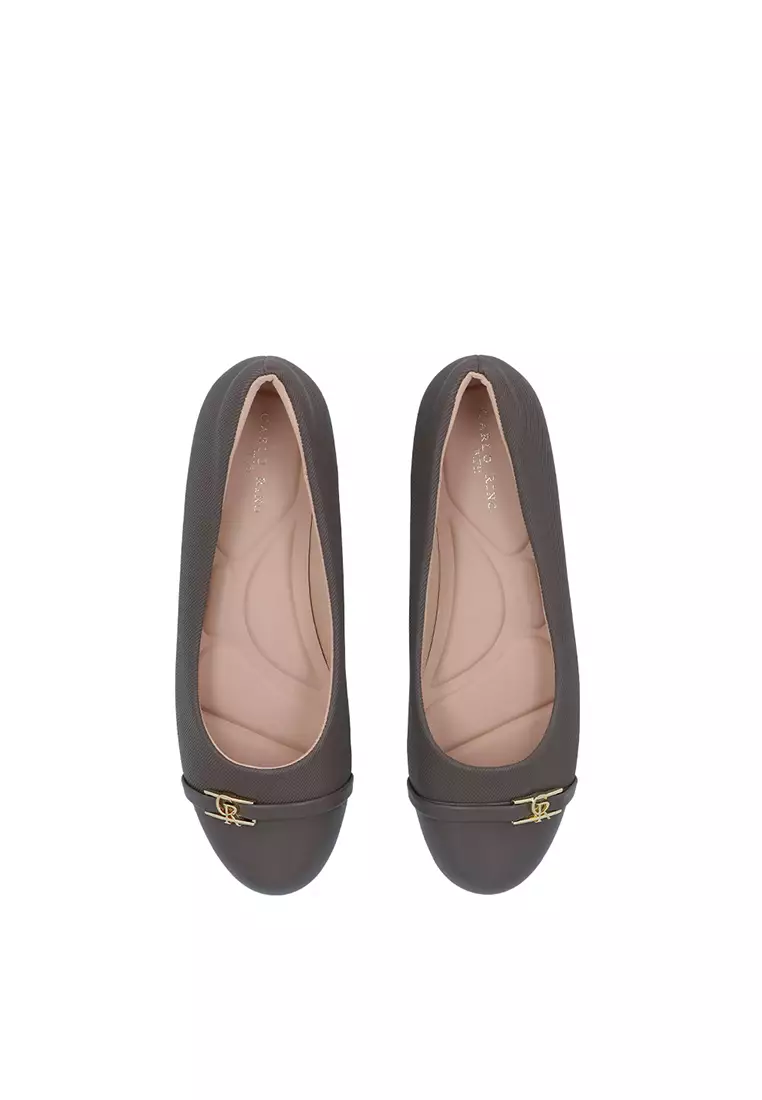 Dark Coffee  Amara Buckle Strap Pumps
