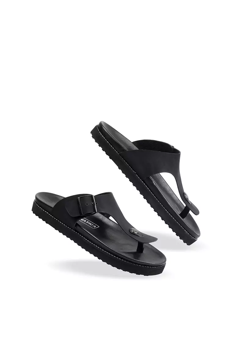 Lvnatica Azka Full Black Slippers Sandals