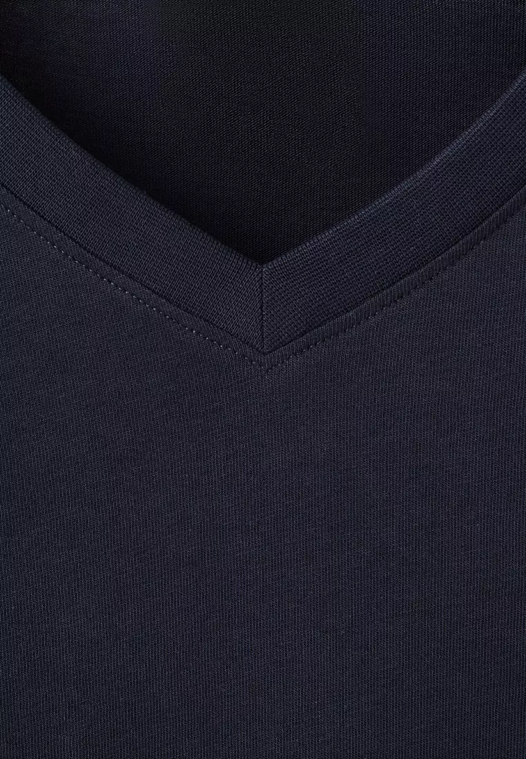 100% Cotton Slim-Fit V-Neck T-Shirt