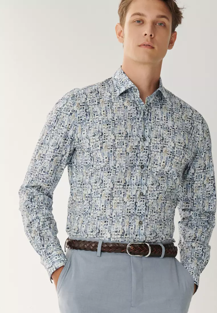 Blue Print Classic Shirt