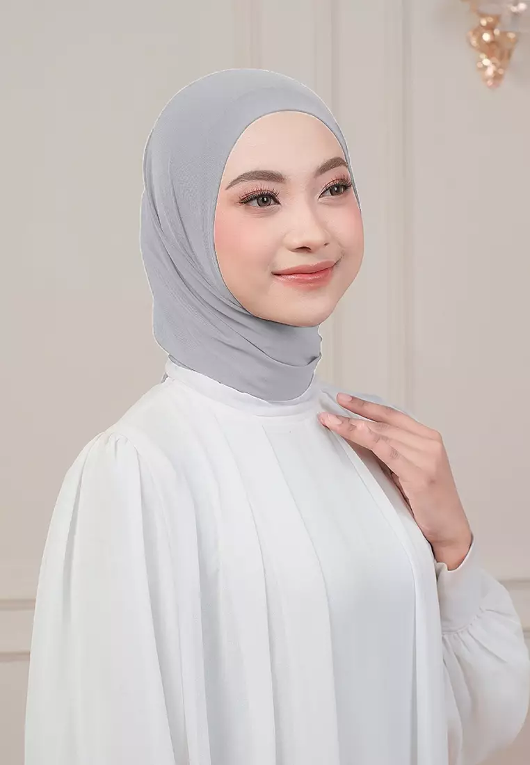 HIJAB INSTAN QIARA - LIGHT GREY