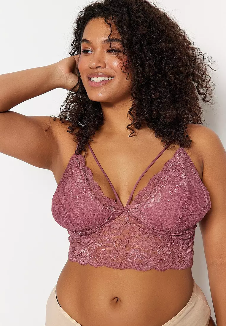 Buy Trendyol Plus Size Lace Contour Bra 2024 Online