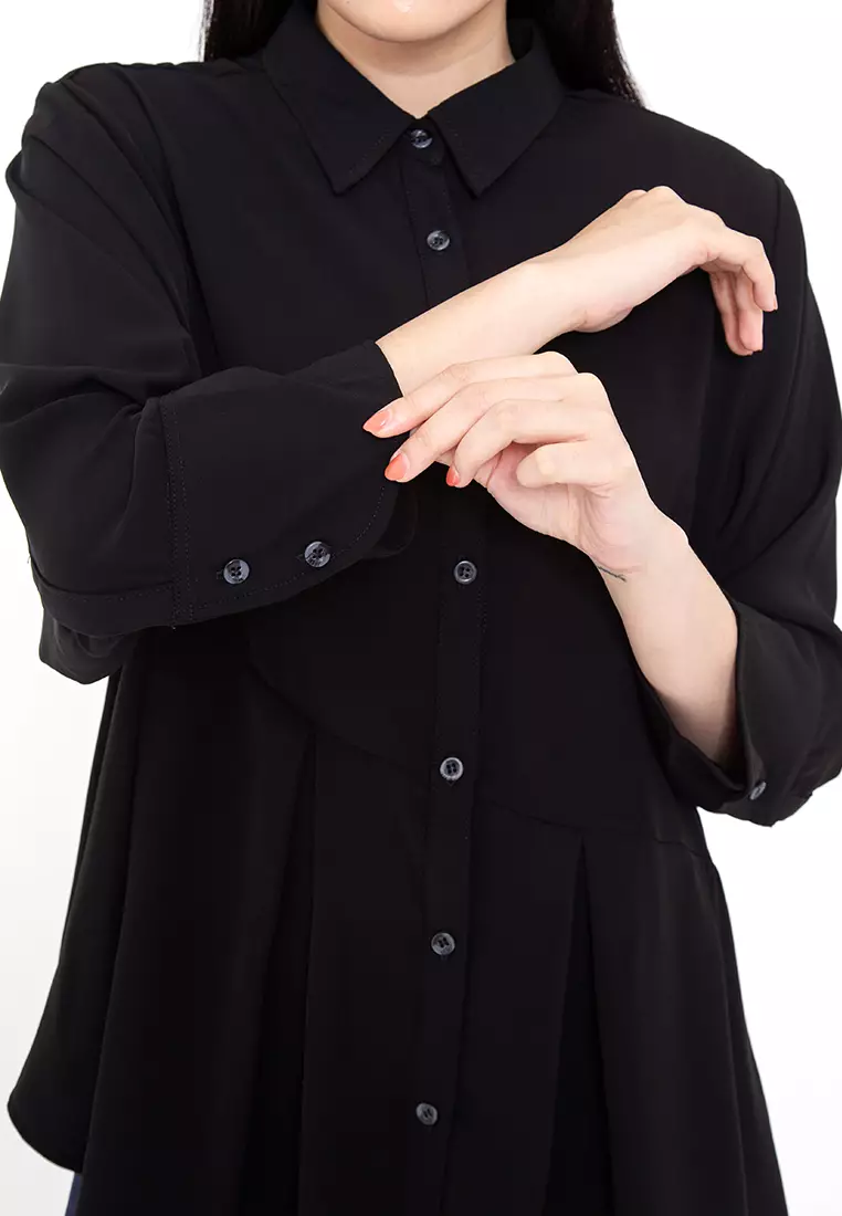 BOWN - Filippa Asymmetric Shirt Black
