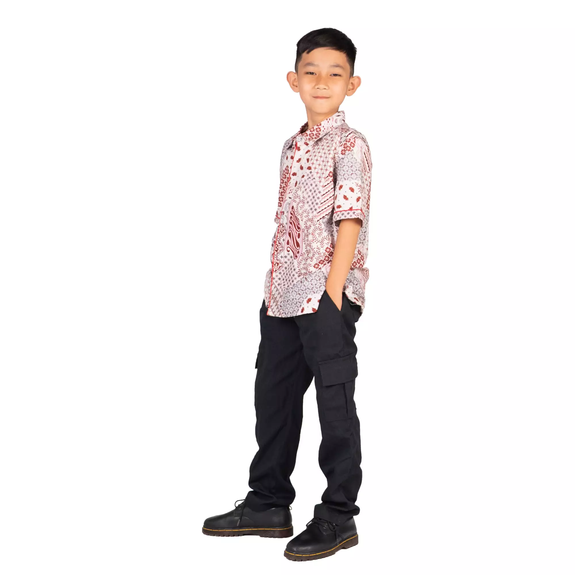 Kemeja Anak Laki-laki - Bhatara Batik Varo - Atasan Batik Lengan Pendek