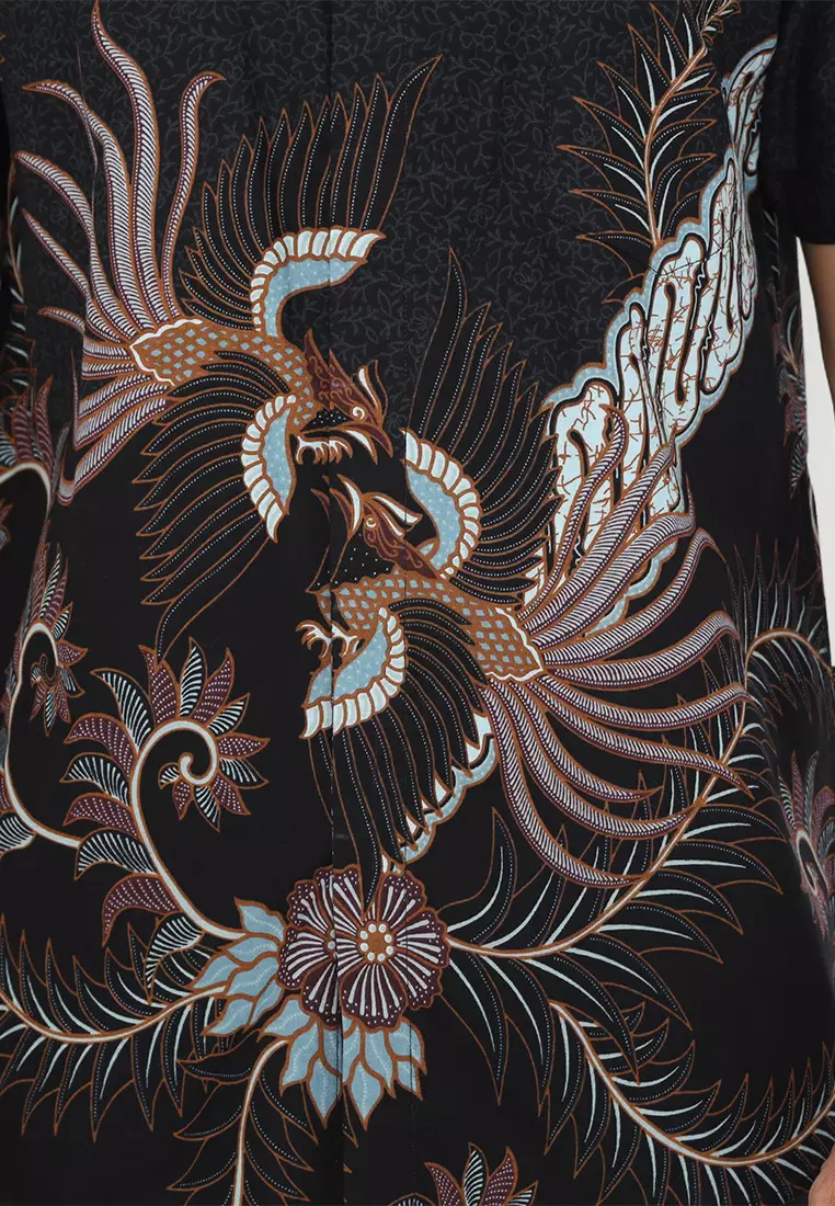 My Aksa Batik Pria Kemeja Pendek Hudson Hailey