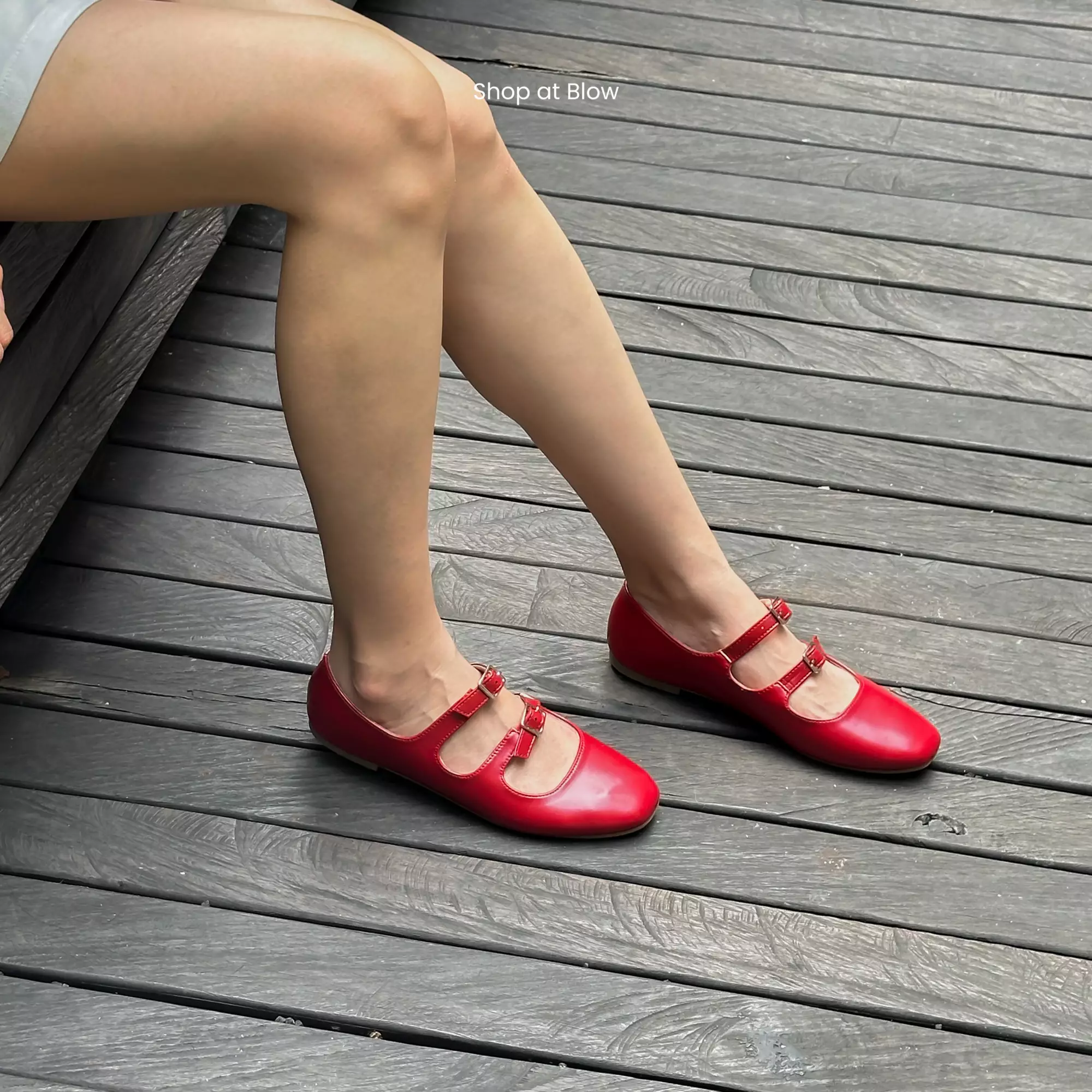 Blow Lavie Mary Jane Strap Flats Shoes BLWF 0037