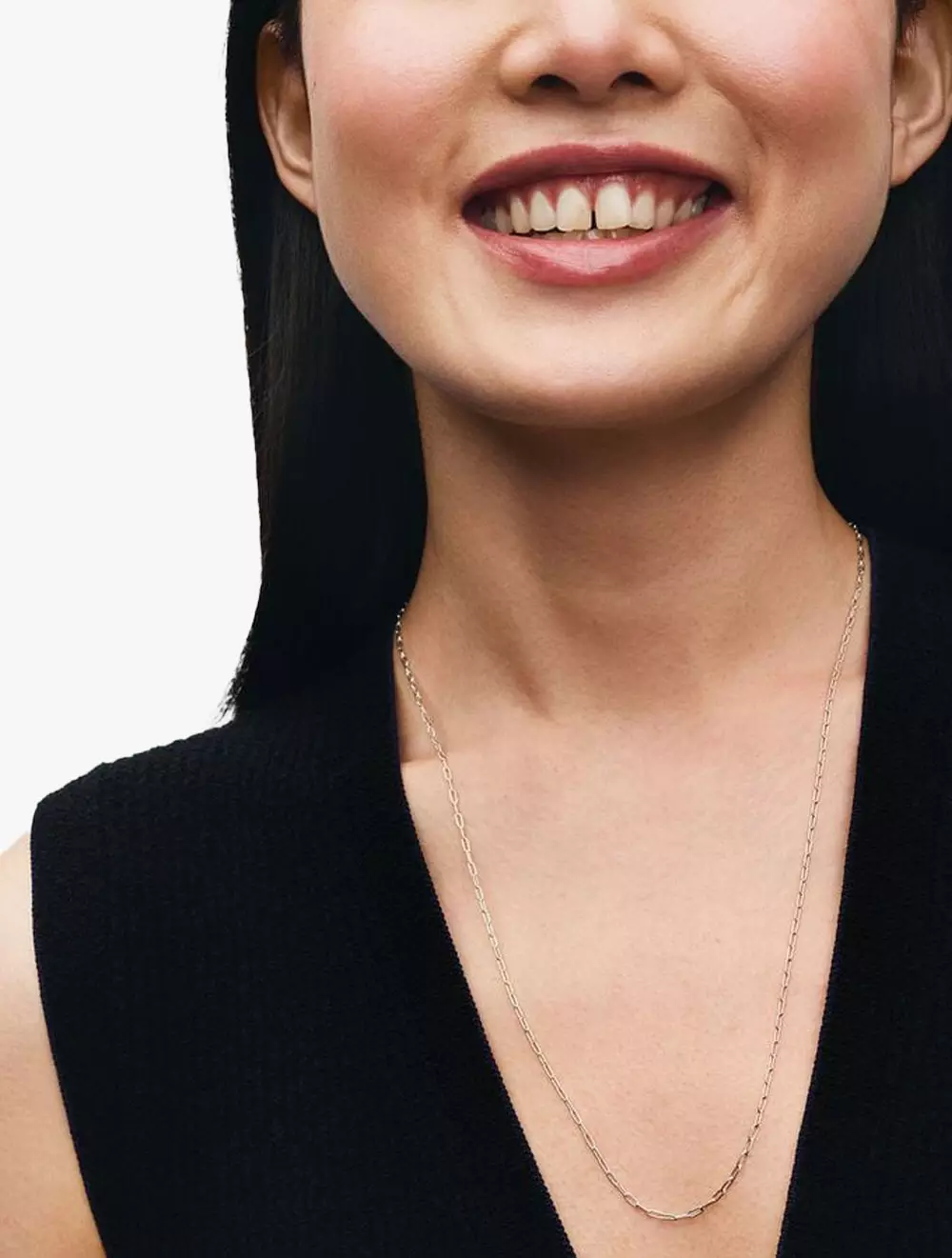 Sterling silver link necklace