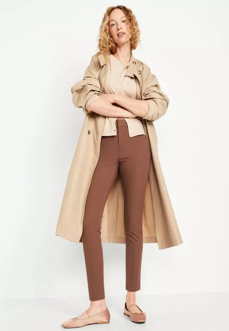 High-Waisted Pixie Skinny Ankle Pants For Women