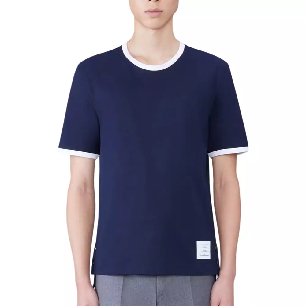 Ringer Jersey T-Shirt Navy