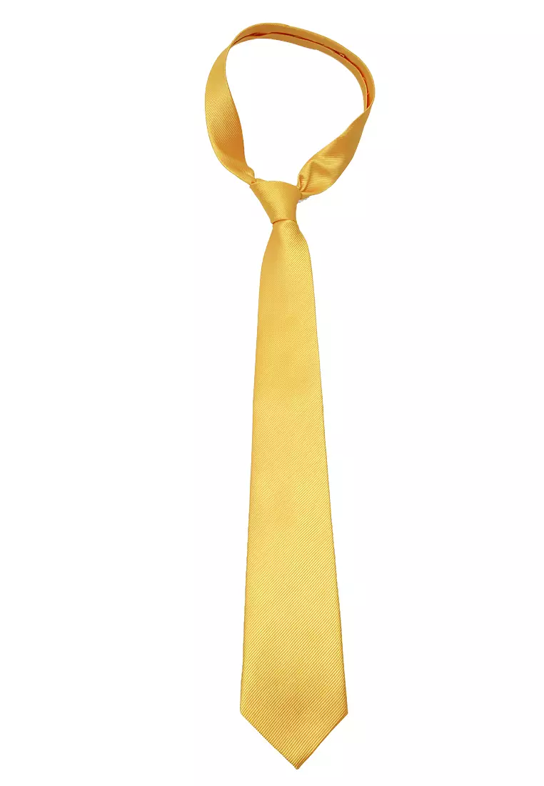 Stranger Dasi Pria Polos Plain Tie Man Neckwear Aksesoris Fashion Material Polyester ORIGINAL - Yellow