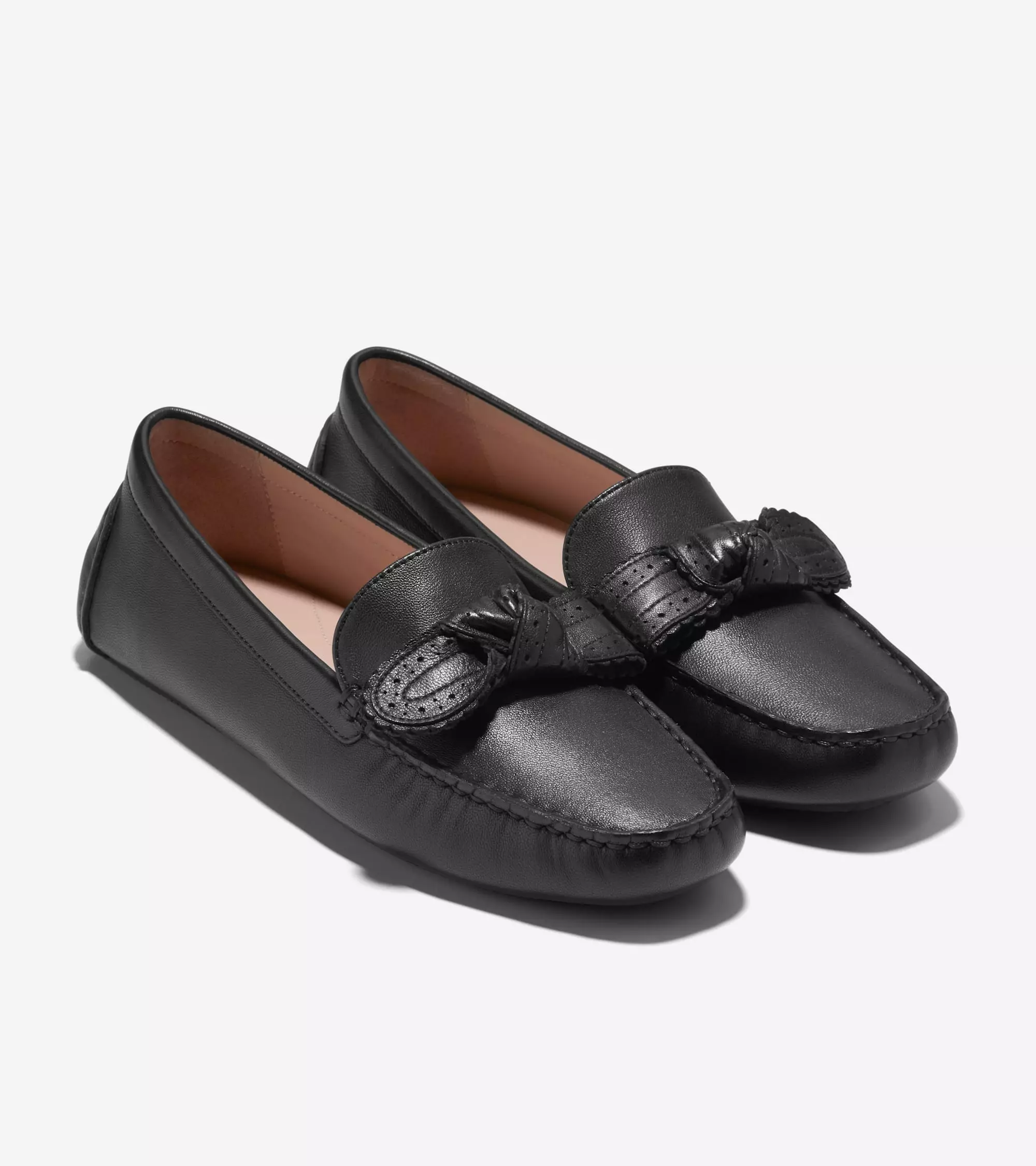 Cole Haan Woman Bellport Bow Driver - Sepatu Wanita (Hitam)