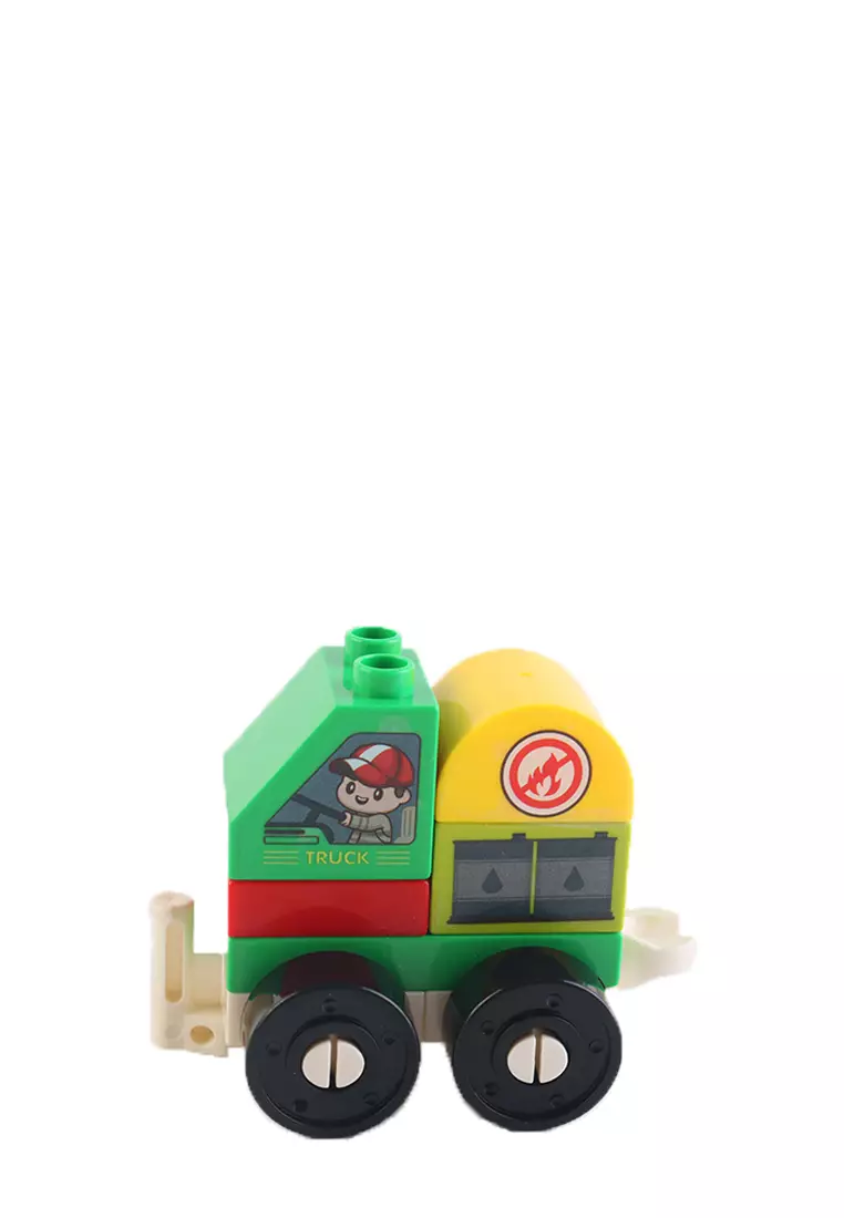 Okiedog Brix Tank Truck 13pcs - Mainan Bongkar Pasang Anak