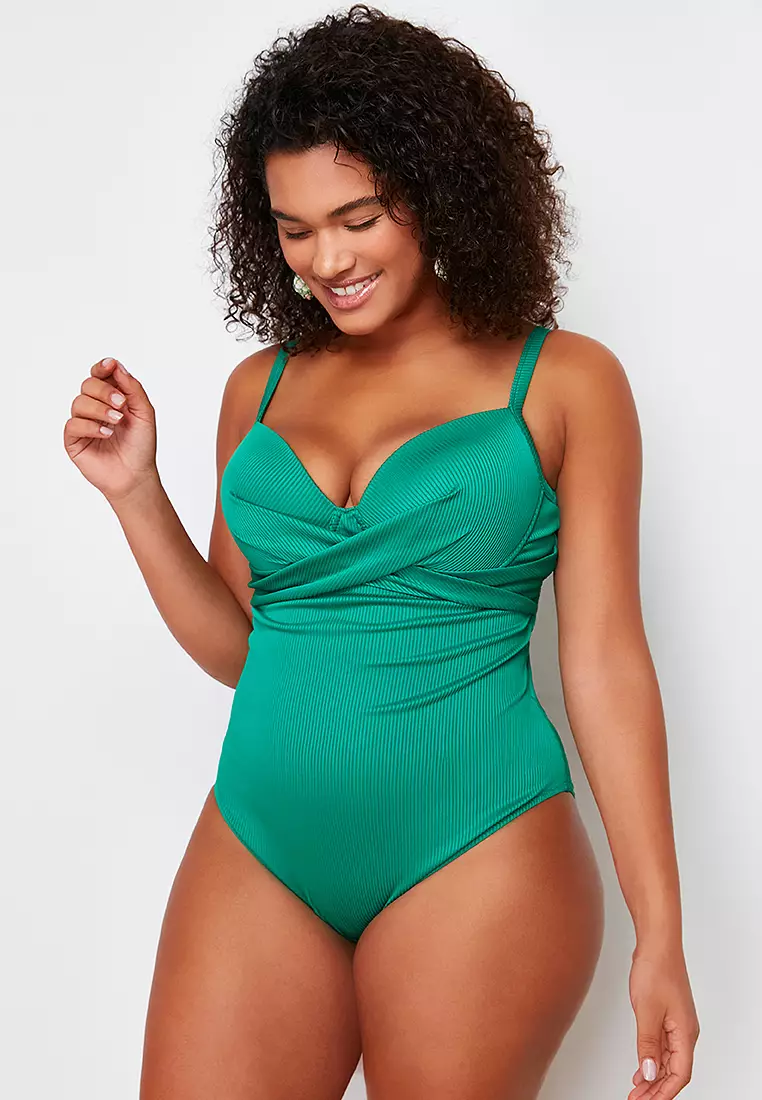 Plus Size Balconette Swimsuit
