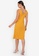 ZALORA WORK yellow Sleeveless Column Dress EA8B4AAC42D869GS_2