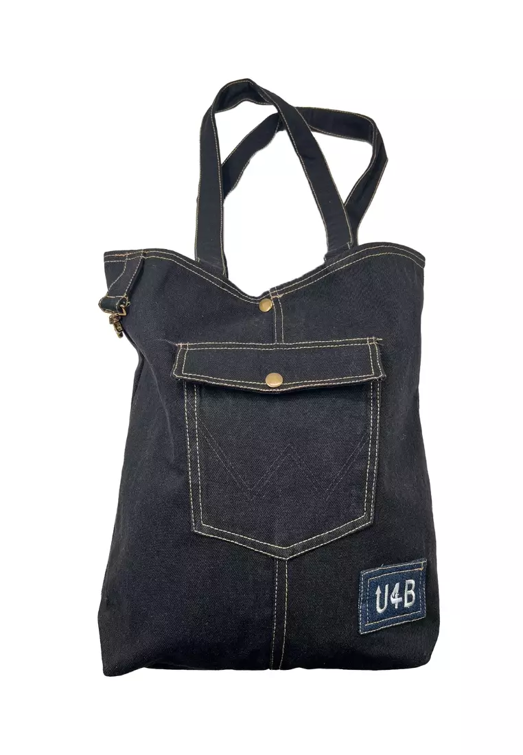 Embroidered Pocketful Tote Bag
