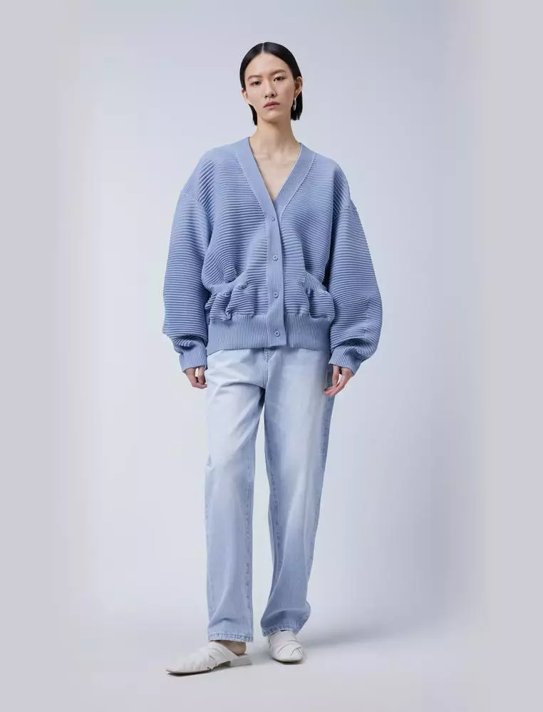 Mid-Length Cardigan Sweater