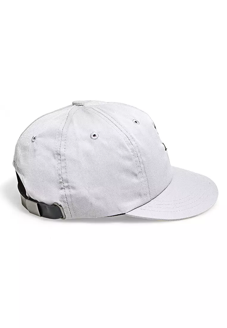 Gemp Topi Snapback Aksesoris Fashion Pria Wanita Bordir Huruf S Resizable Strap Material Drill ORIGINAL - Gray