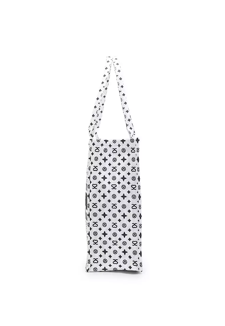 Women's Canvas Tote Bag / Shoulder Bag - White