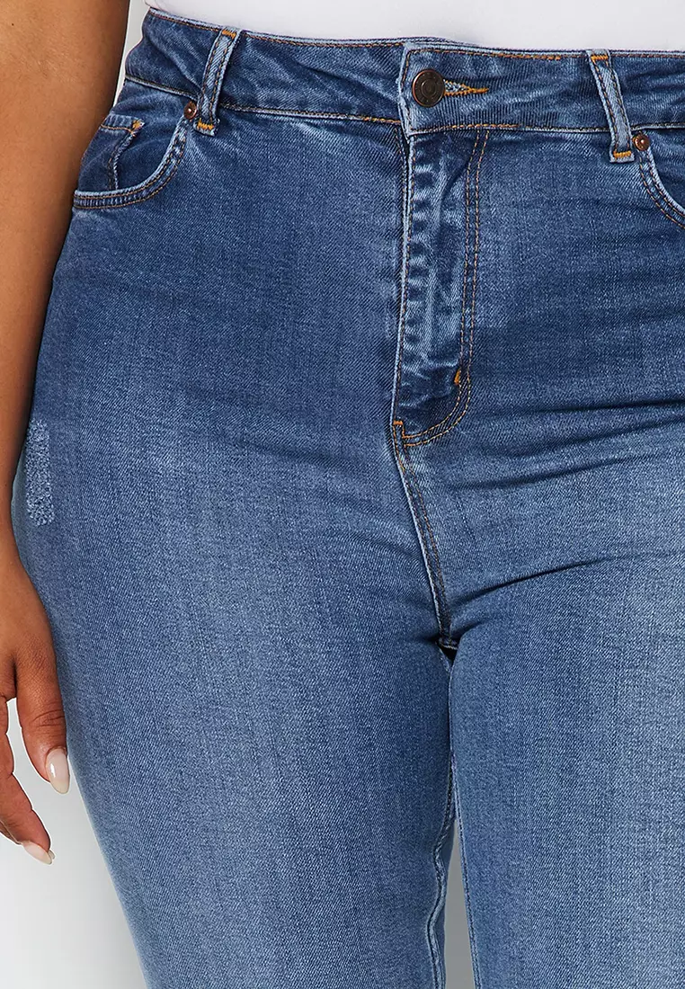 Raw hem skinny jeans online