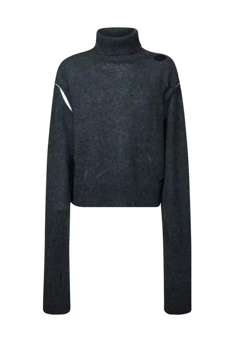 Maison margiela discount green sweater