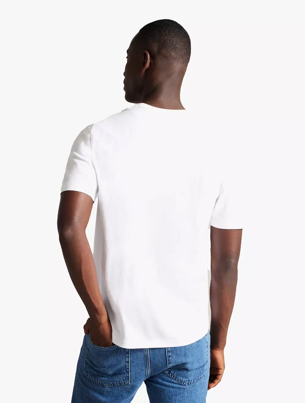TYWINN Short Sleeve Regular Fit Plain T-shirt - White