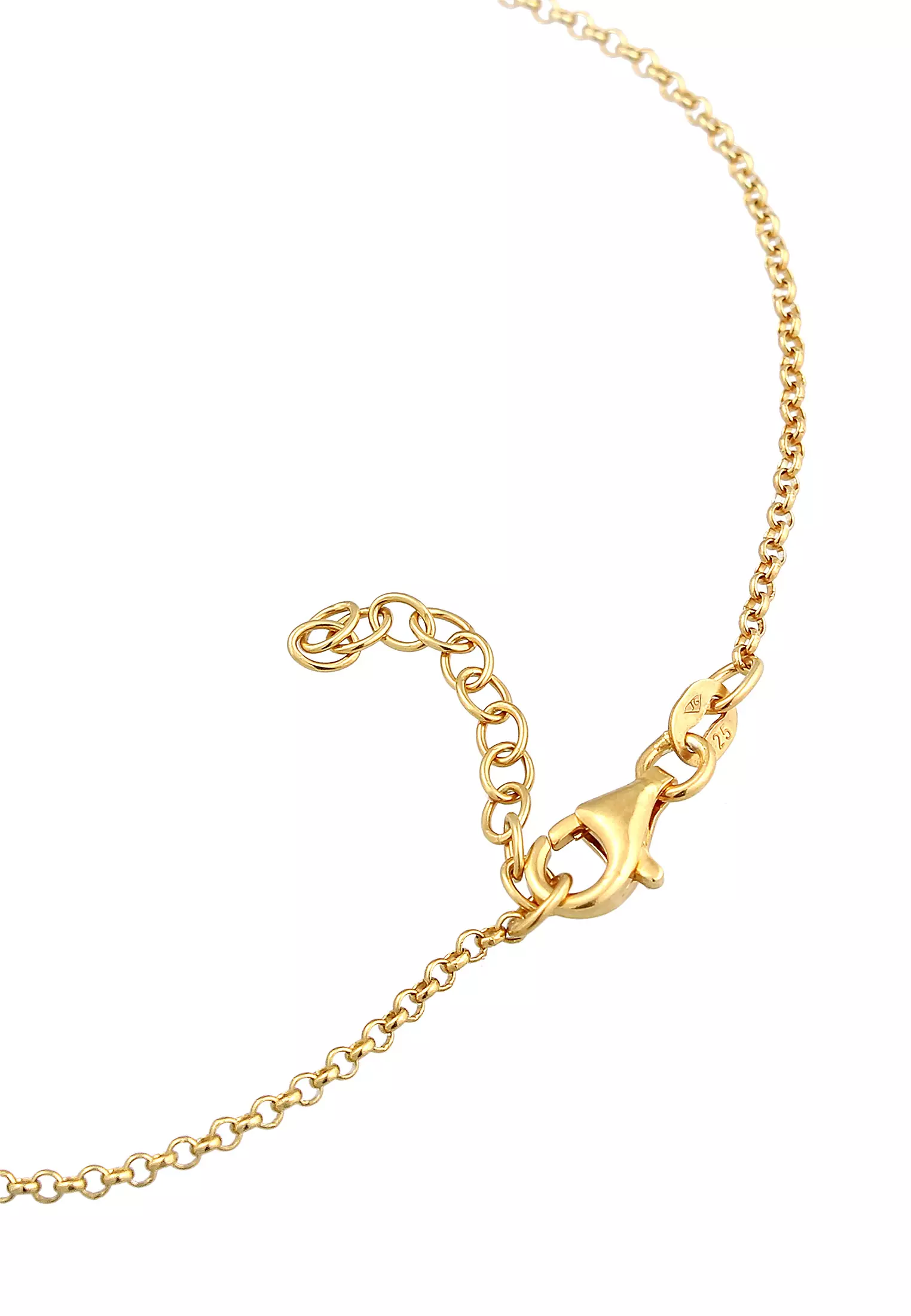 Anklet Half Moon Astro Moonstone Gold Plated