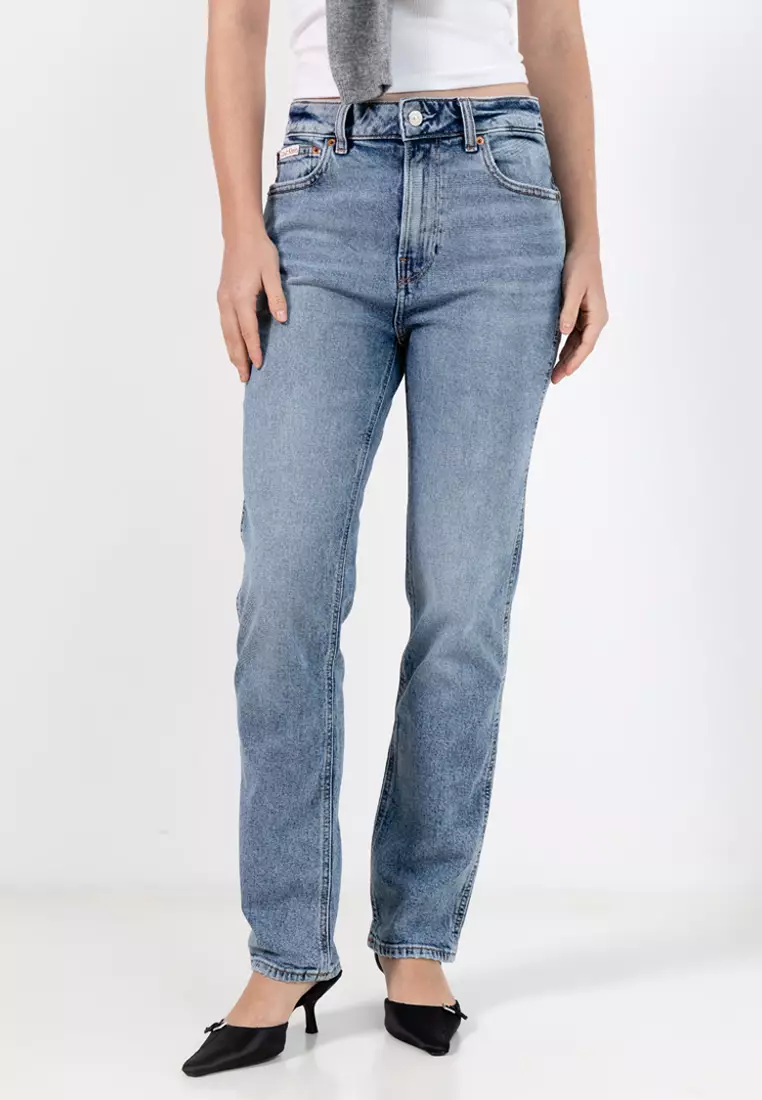 Buy Calvin Klein Archive High Rise Slim Jeans - Calvin Klein Jeans 
