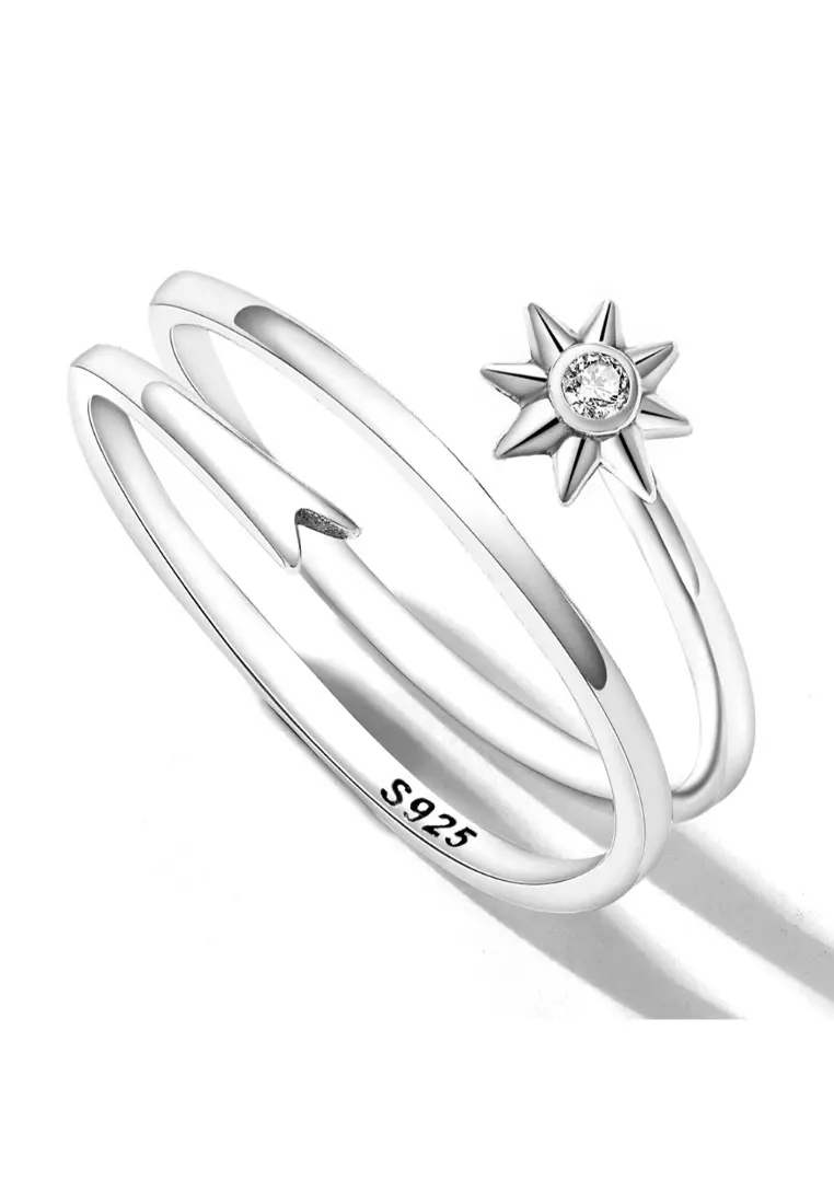 Solid 925 Sterling Silver Spinny Bloom Ring
