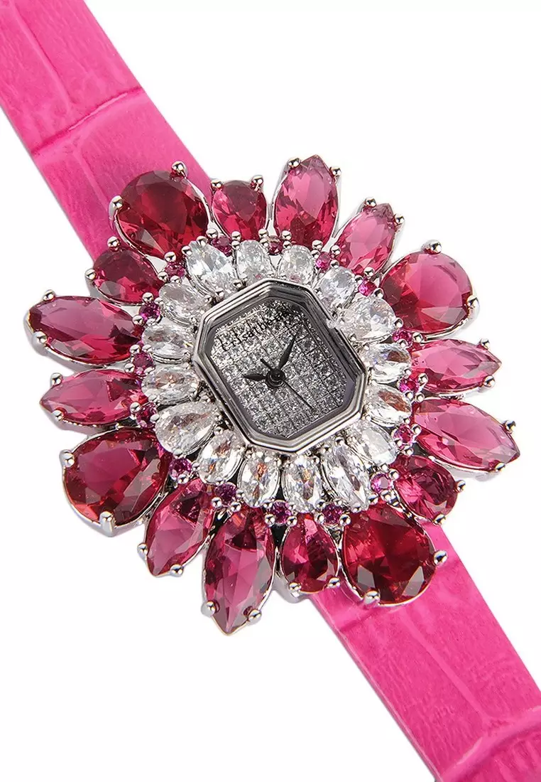 女裝Snow時尚腕錶(桃紅色)