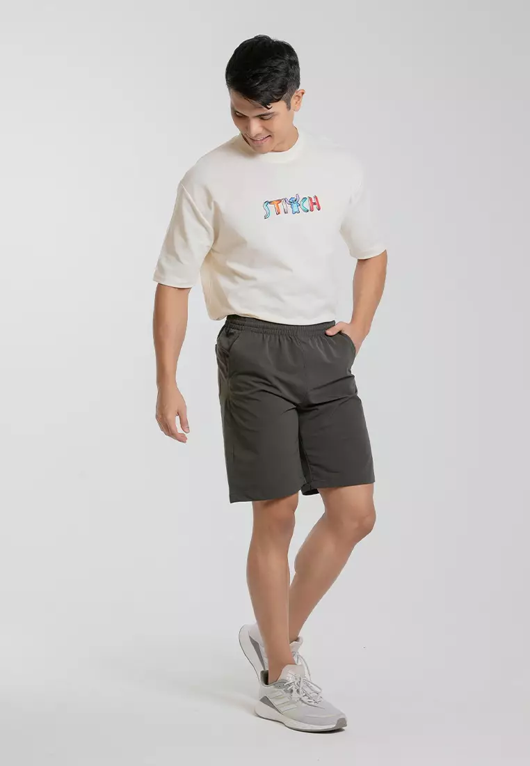 Forest Stretchable Men Shorts Casual Short Pants Men | Seluar Pendek Lelaki - 65856-03DkGrey