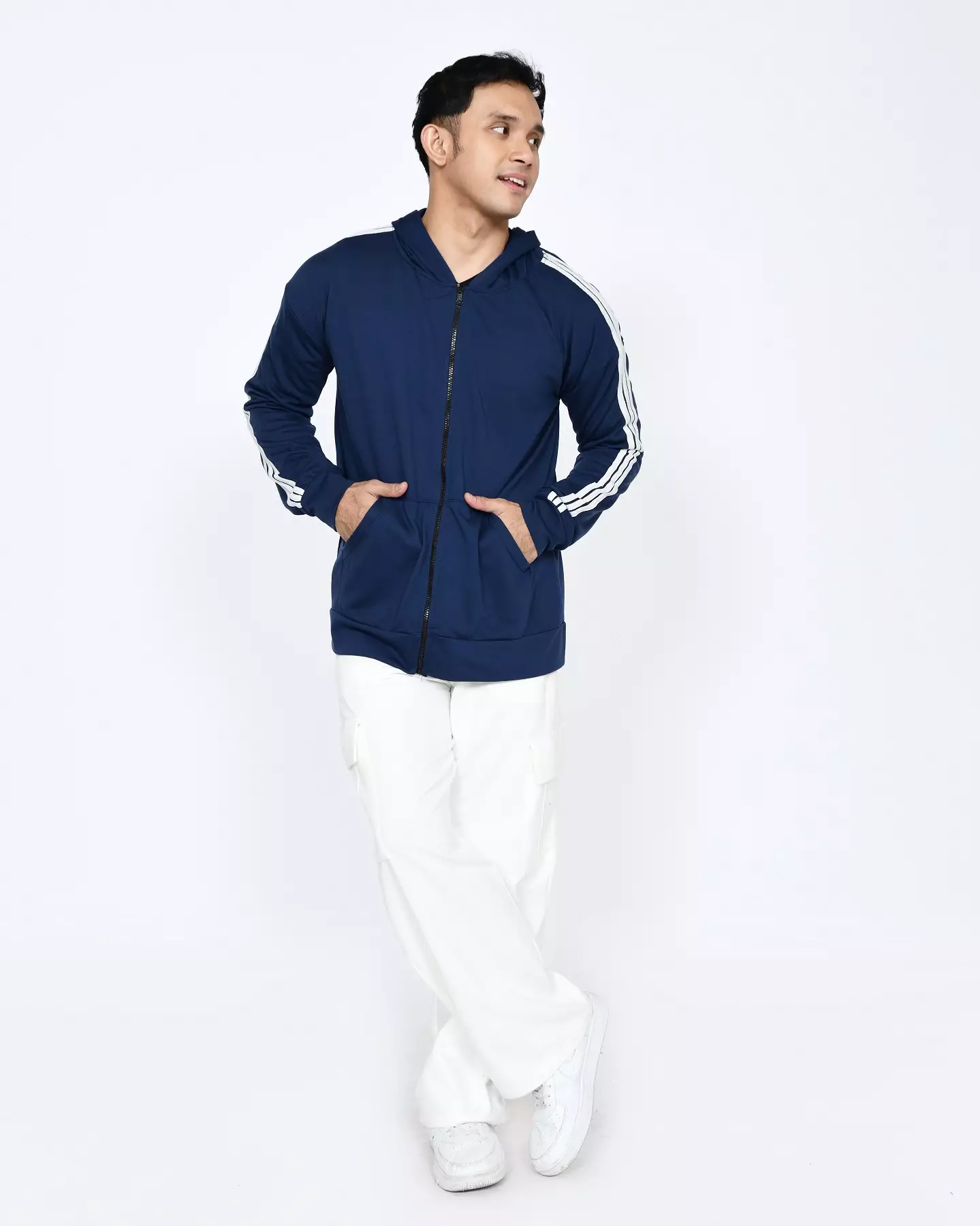 Celana Panjang Pria - Sporty Cargo Pants PUTIH