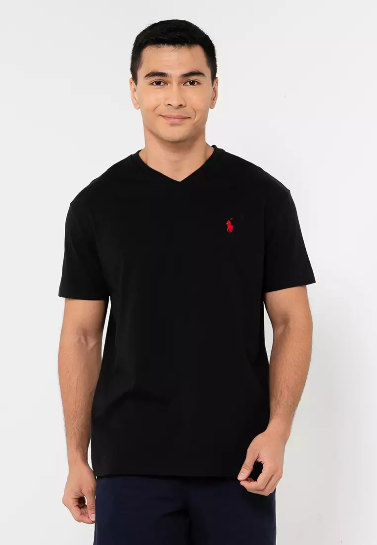 Polo Ralph Lauren, Cotton Short Sleeve V Neck T Shirt