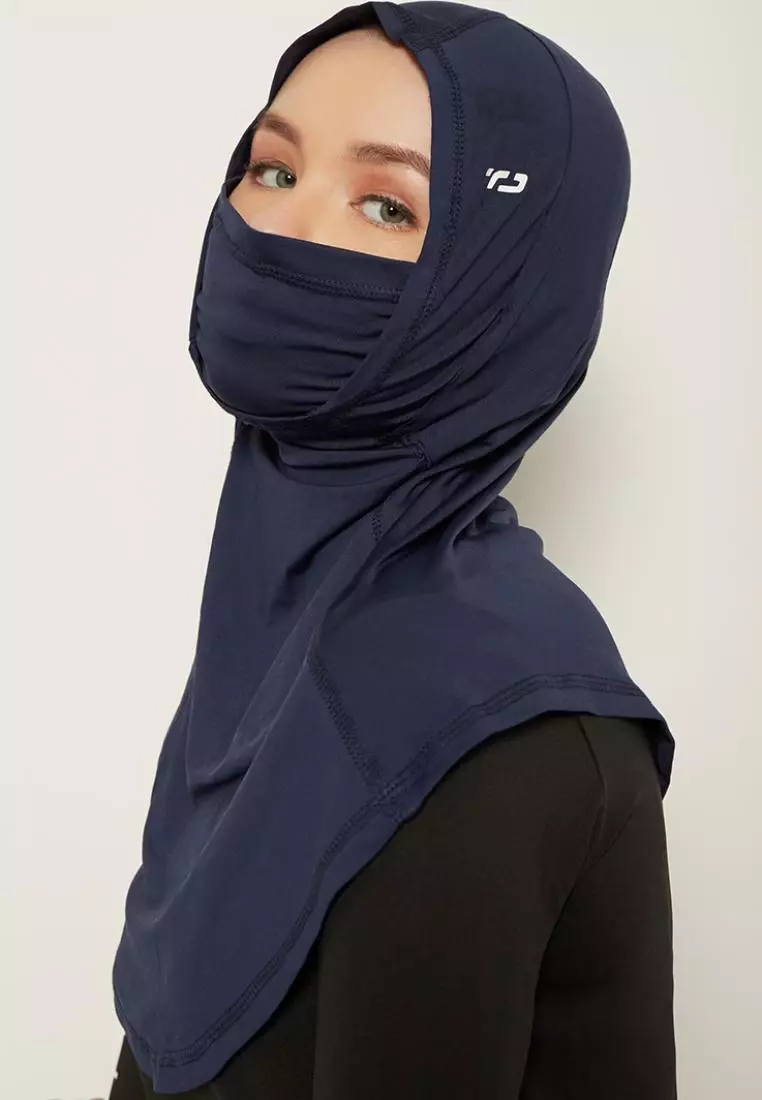 Td Active LH051 kerudung olahraga dengan penutup mulut hijab sport Alfa