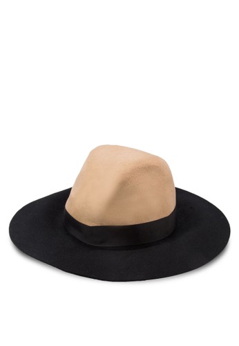 撞色羊毛圓頂帽, 飾品配件, zalora 男鞋 評價飾品配件