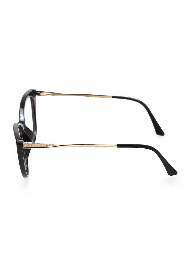 Kiano Kacamata Wanita Anti Radiasi Glasess Frame Material Plastic ORIGINAL - Black