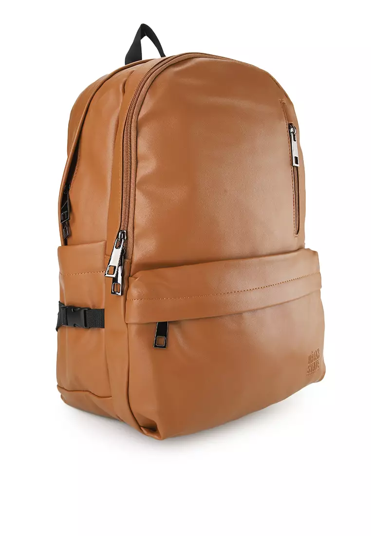 Distressed Leather Cityform Backpack