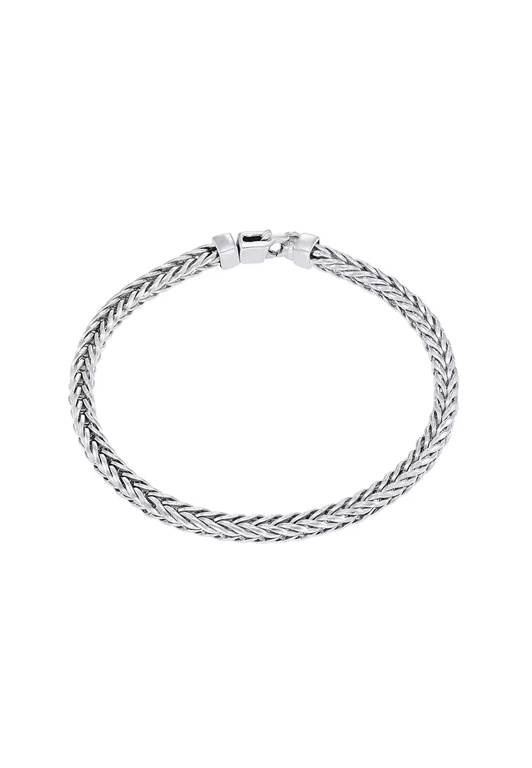 HABIB 925 Silver White Men's Bracelet CJ-6-BR MAN 01